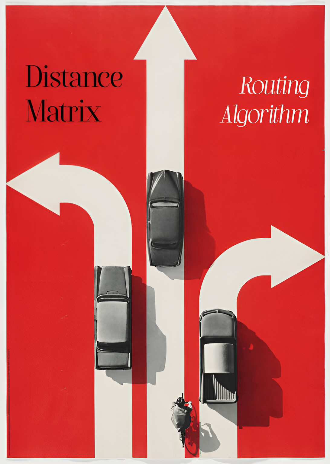Distance Matrix Routing Engine artwork using the original portfolio visuals