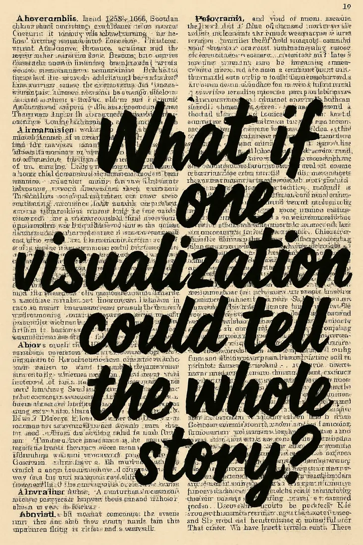 Data Visualization & Reporting artwork using the original portfolio visuals